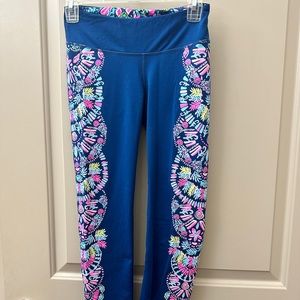 Lilly Pulitzer side detail Luxletic athletic pants